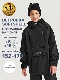 Ветровка 4л18425 черный оптом от производителя NIKASTYLE