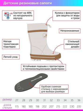 Сапоги резиновые 16м15424 неви оптом от производителя NIKASTYLE