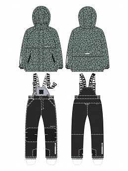 Костюм 7з2725 полынь/черный оптом от производителя NIKASTYLE