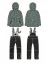 Костюм 7з2725 полынь/черный оптом от производителя NIKASTYLE