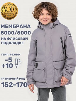 Куртка 4м3725 серый оптом от производителя NIKASTYLE