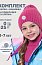 Комплект шапка и манишка  12з16025 фуксия