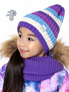 Комплект шапка и снуд 12з11623 черничный оптом от производителя NIKASTYLE