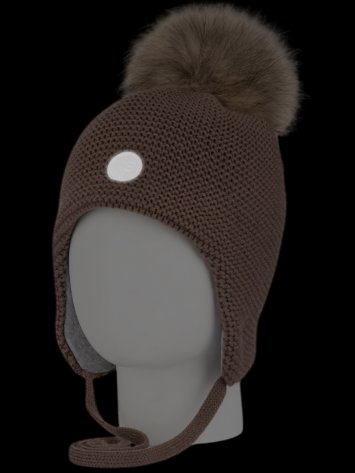 Шапка 11з15525 кофе оптом от производителя NIKASTYLE