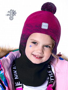 Балаклава 10з10423 фуксия/черный оптом от производителя NIKASTYLE