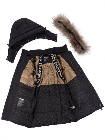 КУРТКА пуховая 4з8124 черный оптом от производителя NIKASTYLE