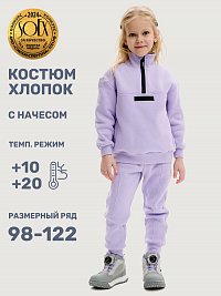 Костюм 7т20825 лаванда оптом от производителя NIKASTYLE
