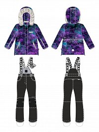 Костюм 7з4025 цикламен/черный оптом от производителя NIKASTYLE