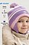 Шапка 11з15425 фиалка/светло-розовый