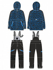 Костюм 7з3125 электрик/черный оптом от производителя NIKASTYLE