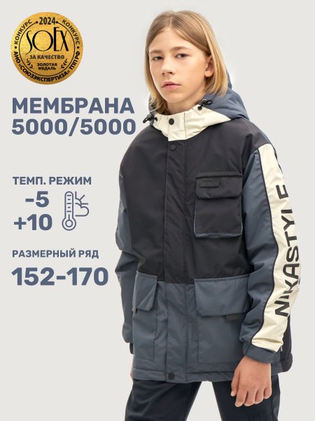 Куртка 4м4725 черный/графит