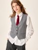 Жилет 9ш72026 серая полоска оптом от производителя NIKASTYLE