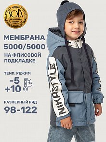 Куртка 4м4325 графит/джинс оптом от производителя NIKASTYLE
