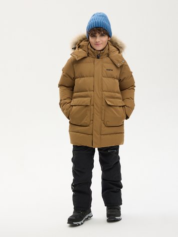 КУРТКА пуховая 4з8124 кэмел оптом от производителя NIKASTYLE