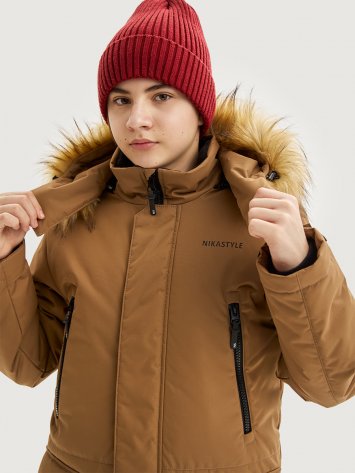 Куртка 4з7325 кэмел оптом от производителя NIKASTYLE