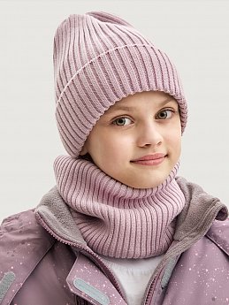 Комплект шапка и снуд  12з17725 пудра оптом от производителя NIKASTYLE