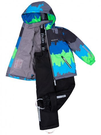 Костюм 7м0323 зеленый неон/черный оптом от производителя NIKASTYLE
