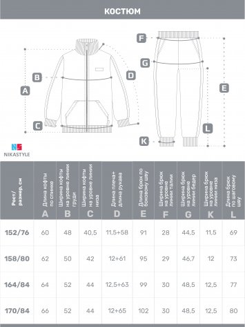 Костюм 7т21625 какао оптом от производителя NIKASTYLE