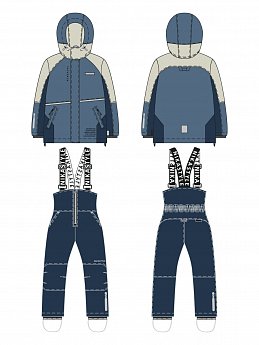 Костюм 7з5325 деним/неви оптом от производителя NIKASTYLE