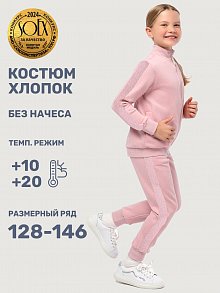 Костюм 7т21425 пудра оптом от производителя NIKASTYLE