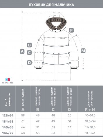 КУРТКА пуховая 4з8124 черный оптом от производителя NIKASTYLE