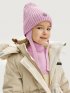 Комплект шапка и манишка  12з16025 пудра оптом от производителя NIKASTYLE