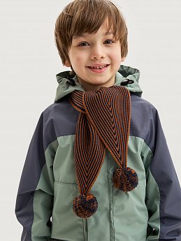 Шарф 17м11925 кэмел/неви оптом от производителя NIKASTYLE