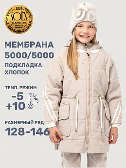 Куртка 4м5025 латте оптом от производителя NIKASTYLE