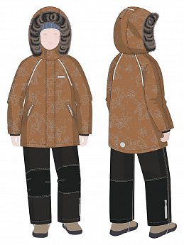 Костюм 7з0725 кэмел/черный оптом от производителя NIKASTYLE
