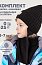Комплект шапка и манишка  12з16025 черный