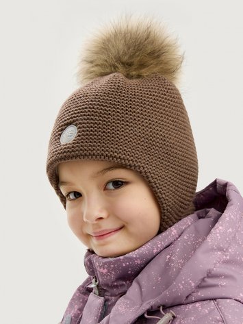 Шапка 11з15525 кофе оптом от производителя NIKASTYLE