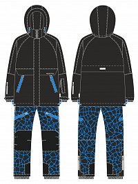 Костюм 7з3125 черный/электрик оптом от производителя NIKASTYLE