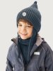 Комплект шапка и манишка 12м21126 джинс