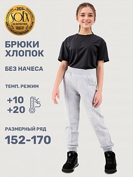 Брюки 2т22025 серый меланж оптом от производителя NIKASTYLE