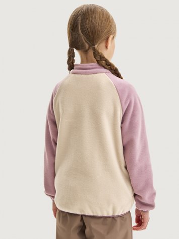 Кофта 4т10424 беж/орхидея оптом от производителя NIKASTYLE