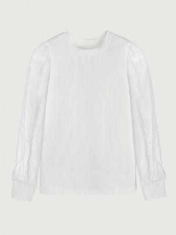 Блузка 4ш21425 белый оптом от производителя NIKASTYLE